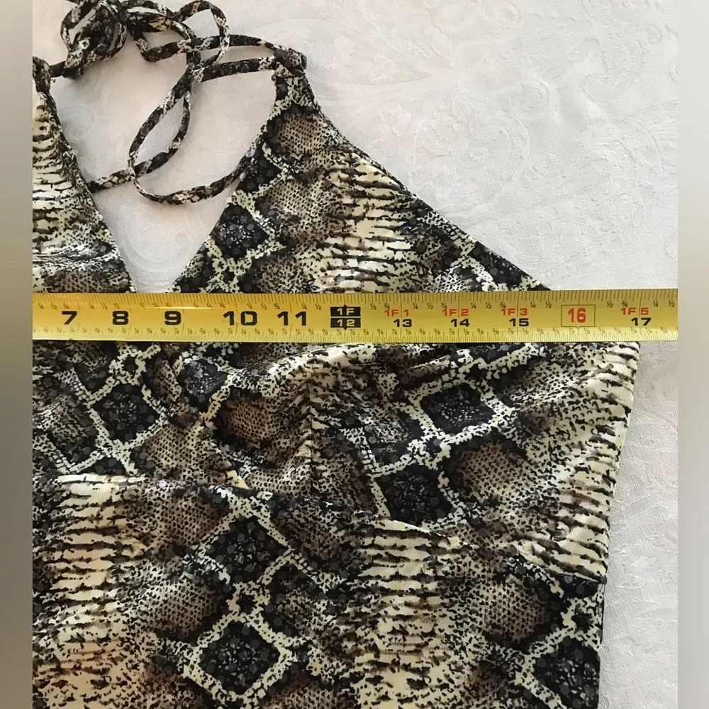 NWT Janine Paris Sequin Snakeskin Dress SZ M - Picture 4 of 10